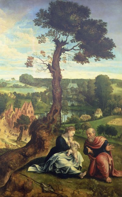 The Rest on the Flight into Egypt by Pieter Coecke van Aelst